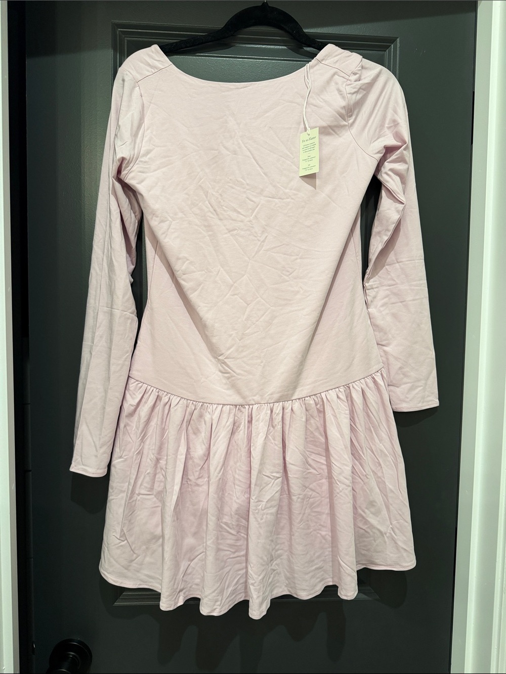 Abercrombie & Fitch Long-Sleeve Pink Stretchy Dress